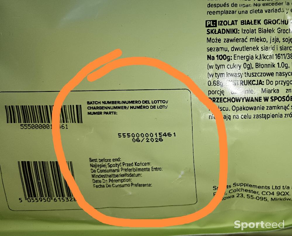 Nutrition sportive - Isolate Protéines De Pois goût vanille  - photo 2