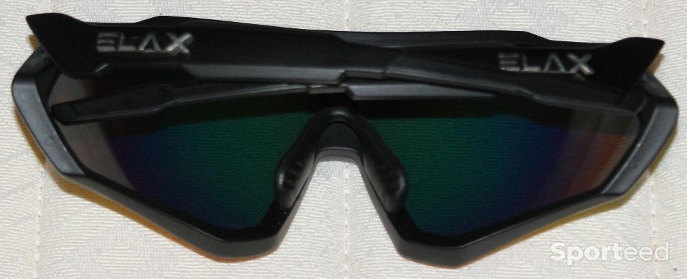Vélo route - Lunettes de sport - marque 'ELAX' - noires - photo 3
