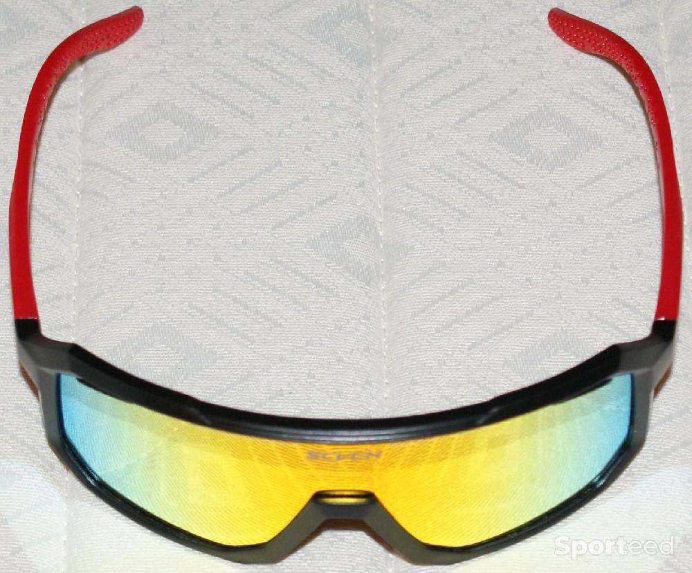 Vélo route - Lunettes de sport - marque 'SCVCN' - noires/rouges - photo 1