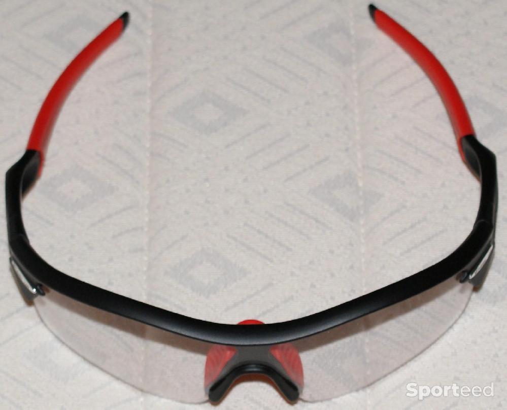 Vélo route - Lunettes de sport - marque 'Wheel up' - noires/rouges - photo 1