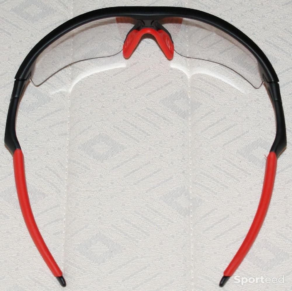 Vélo route - Lunettes de sport - marque 'Wheel up' - noires/rouges - photo 2