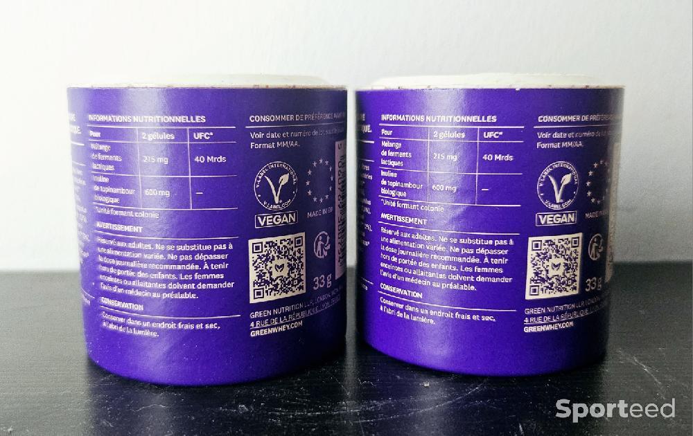 Musculation - Probiotiques & Prébiotiques Greenwhey vegan 60 gélules  - photo 2