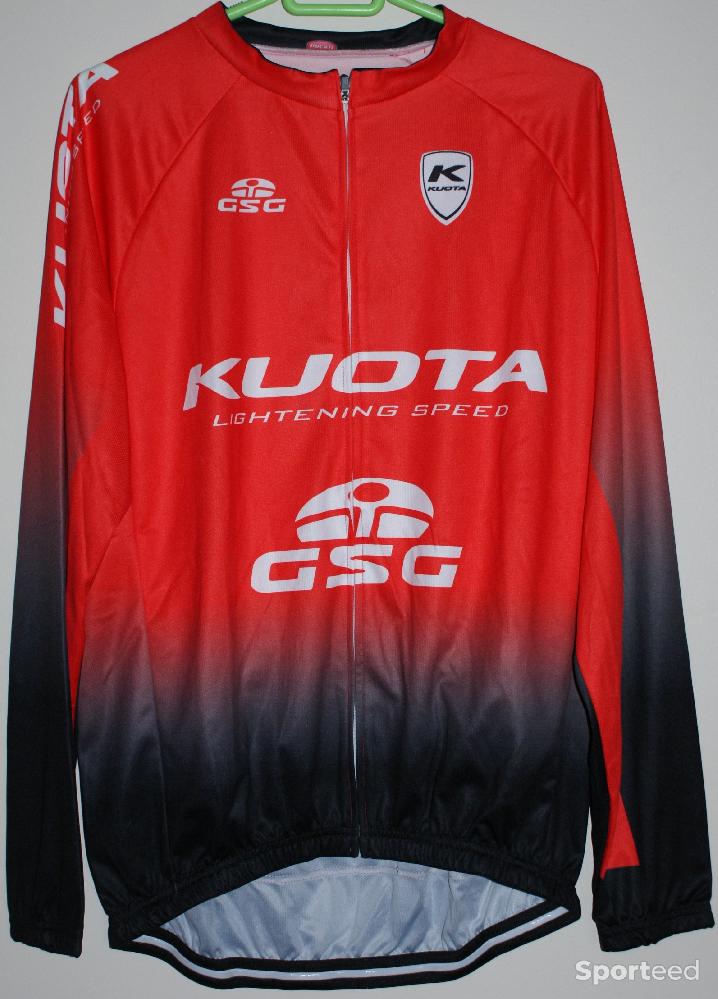 Vélo route - Maillot vélo manches longues - 'KUOTA' - rouge/noir - taille xxl - photo 1