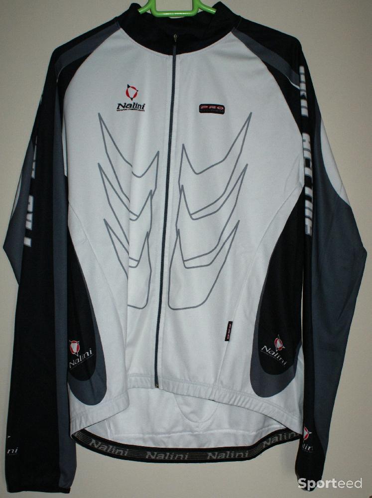 Vélo route - Maillot vélo manches longues - 'NALINI' - blanc/noir - taille xxl - photo 1