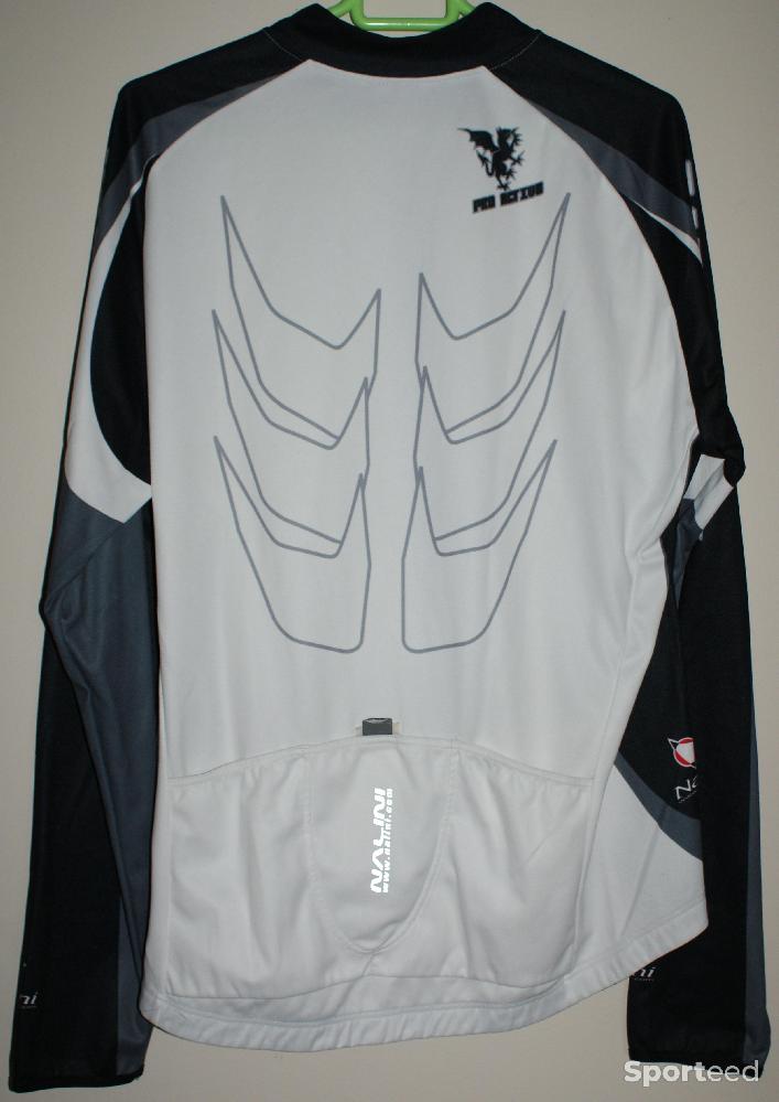 Vélo route - Maillot vélo manches longues - 'NALINI' - blanc/noir - taille xxl - photo 2
