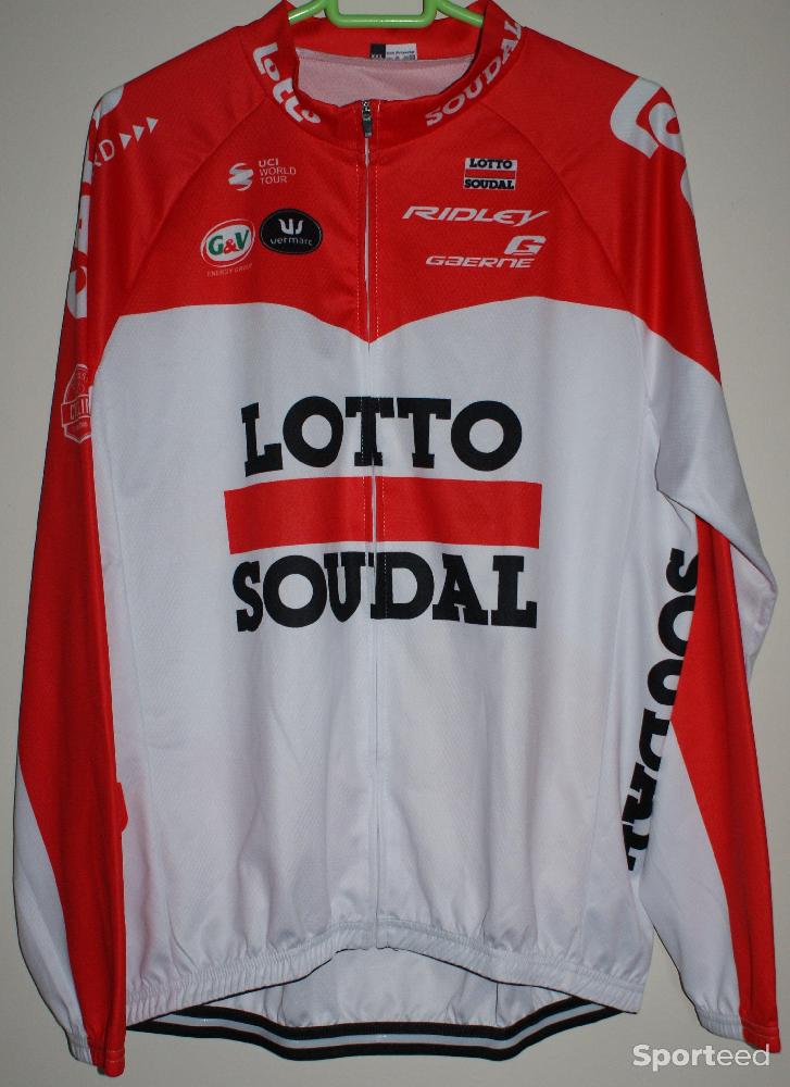 Vélo route - Maillot vélo manches longues - homme - 2xl - team 'LOTTO SOUDAL' - rouge/blanc - photo 1