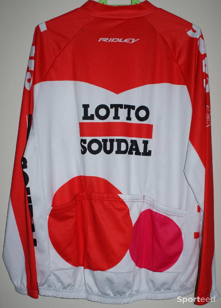 Vélo route - Maillot vélo manches longues - homme - 2xl - team 'LOTTO SOUDAL' - rouge/blanc - photo 2