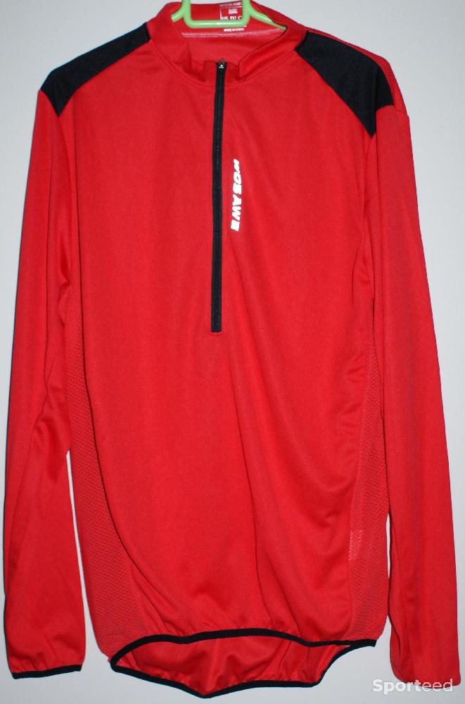 Vélo route - Maillot vélo manches longues - homme - 2xl - 'WOSAWE' - rouge - photo 1