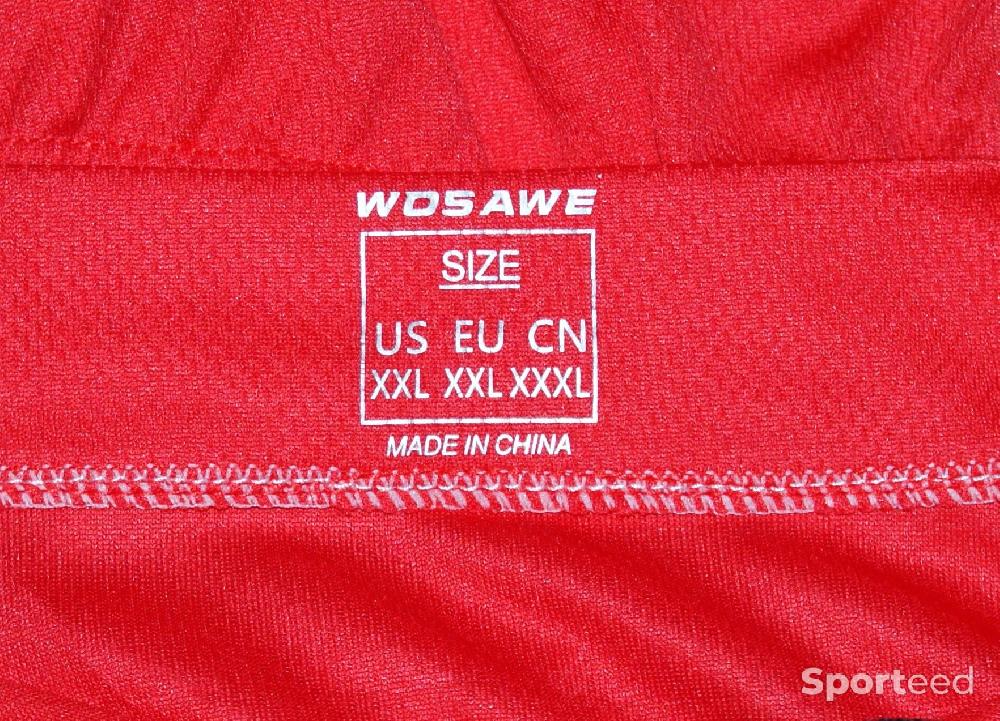 Vélo route - Maillot vélo manches longues - homme - 2xl - 'WOSAWE' - rouge - photo 3