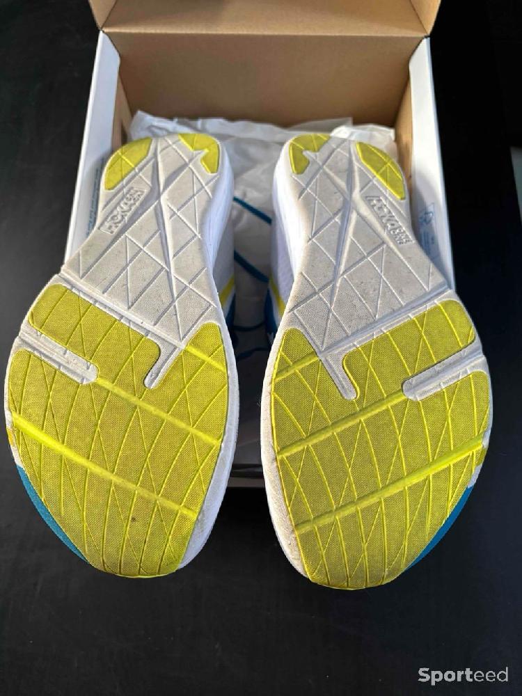 Course à pied route - Hoka One One Rocket X - Plaque Carbone ( Taille 46 - US 11,5 - Running ) - photo 4