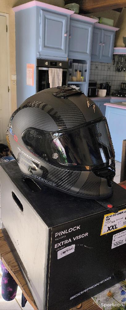 Moto route - casque Scorpion Exo-R1 Carbon Air MG en taille XXL / 2XL / 63-64 - photo 2