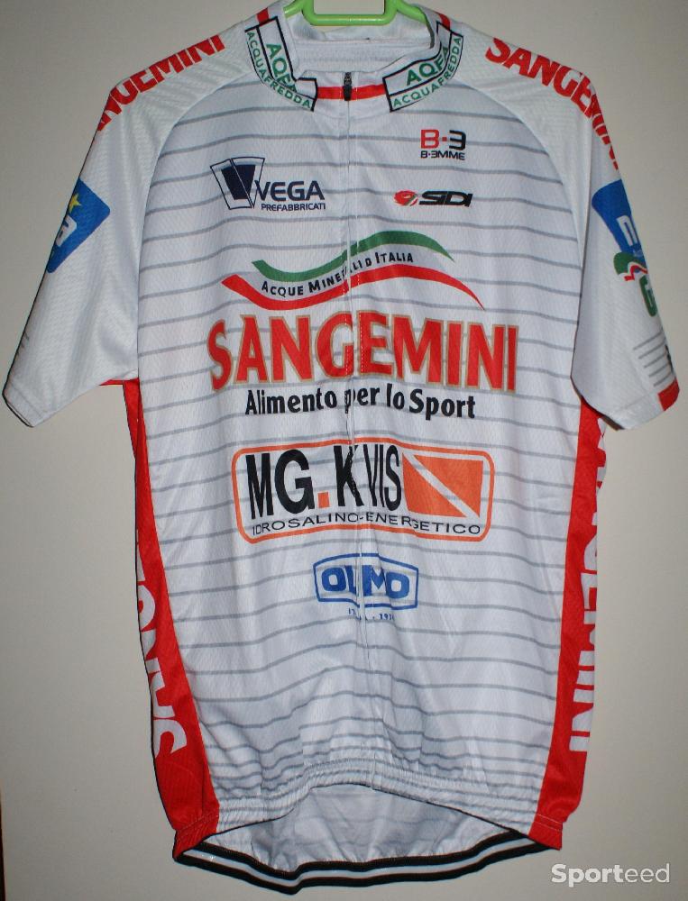 Vélo tout terrain - VTT - Maillot manches courtes été - homme - 2xl - team 'sangemini' - blanc/rouge - photo 1