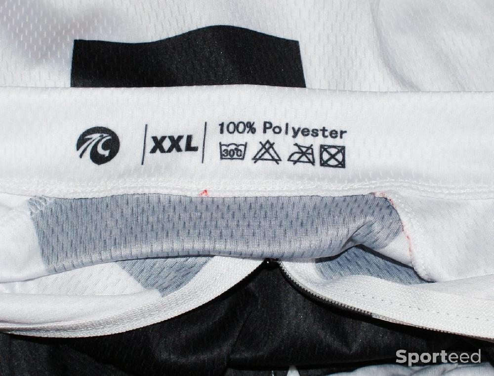 Vélo route - Maillot vélo manches longues - 'x-tiger' - blanc/noir - taille xxl - photo 3