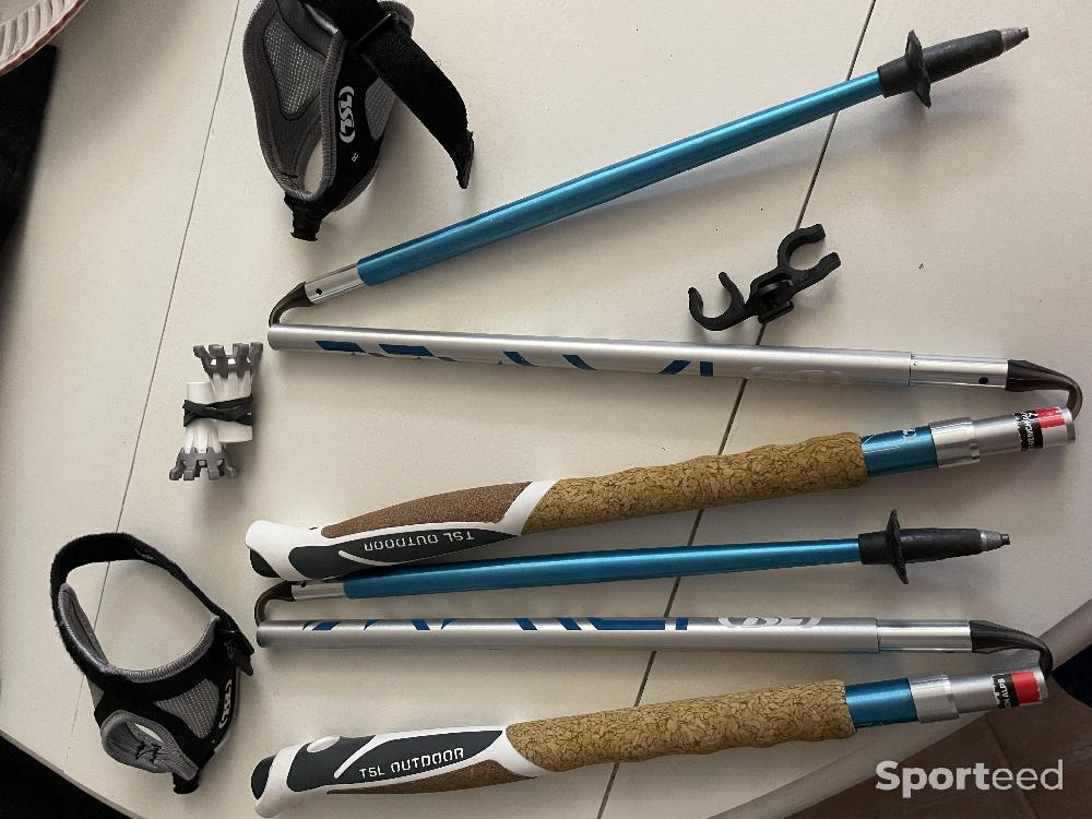 Randonnée / Trek - Vente batons trail TSL Trail A4 Cork Cross Bleu taille 110cm - photo 1