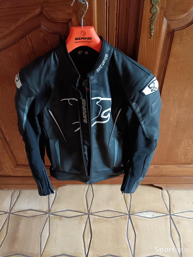 Moto route - blouson moto cuir bering - photo 1