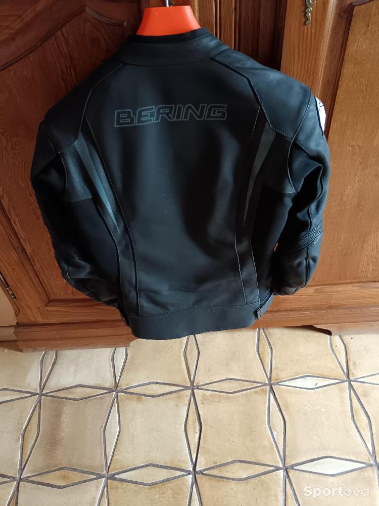 Moto route - blouson moto cuir bering - photo 3