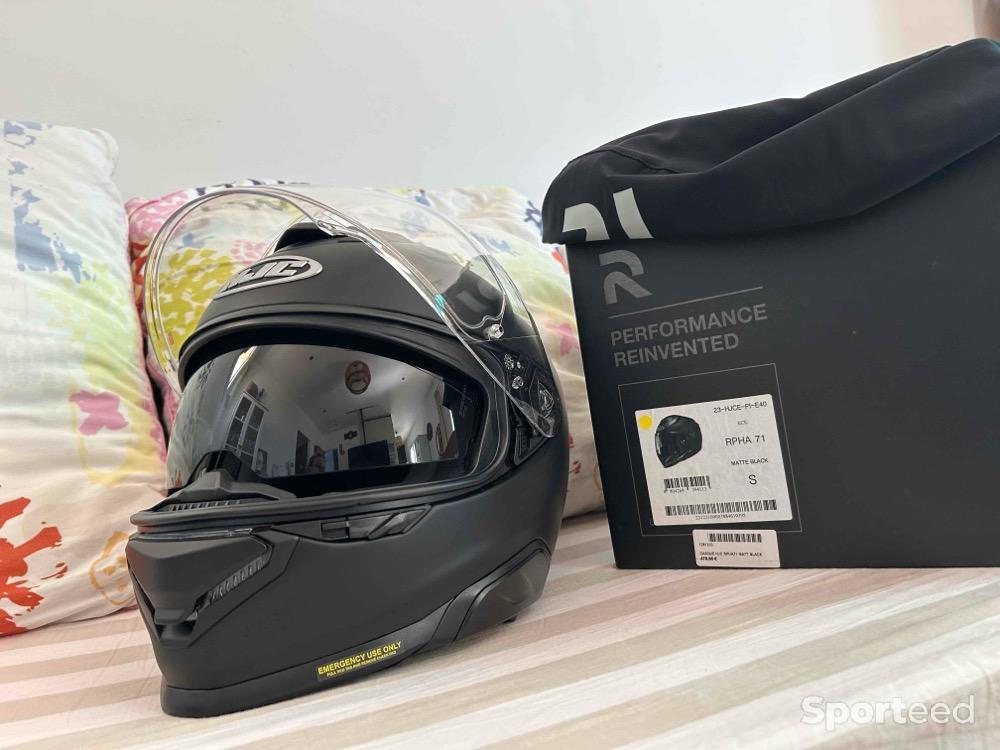 Moto route - casque moto intégral HJC RPHA71 Matt Black S - photo 2