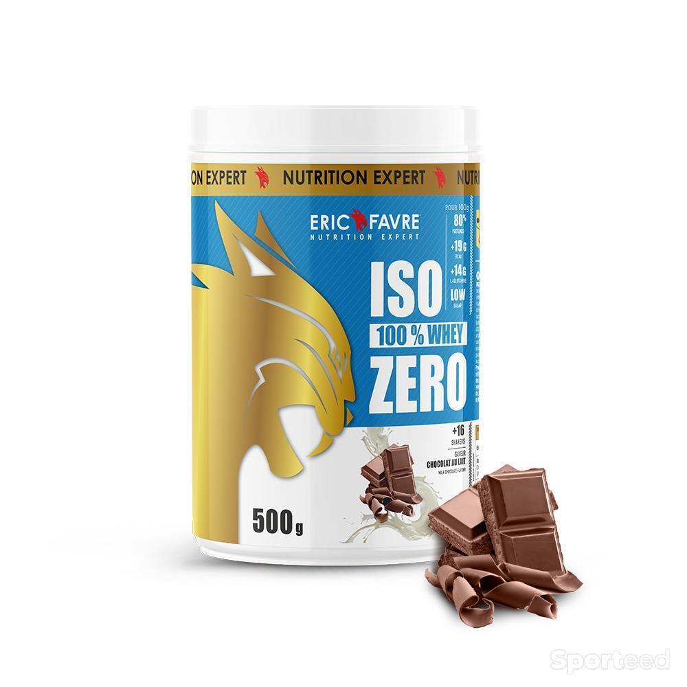 Musculation - Pot de whey Iso Zero chocolat au lait Eric Favre - photo 1