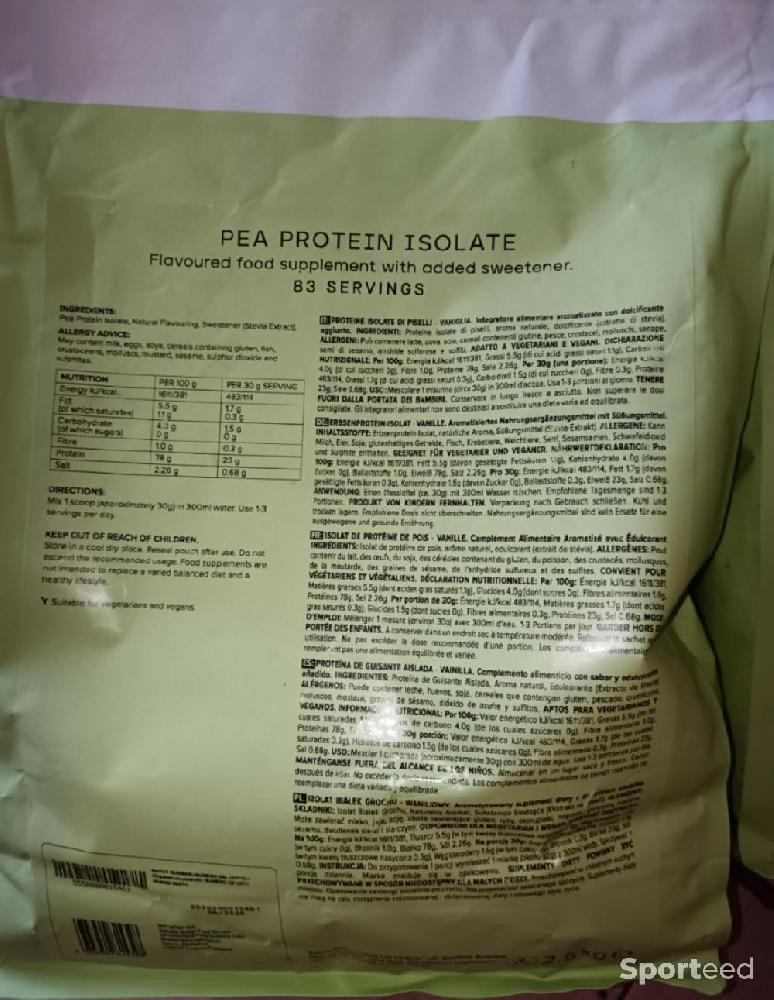 Musculation - Protéines De pois Isolat - photo 4