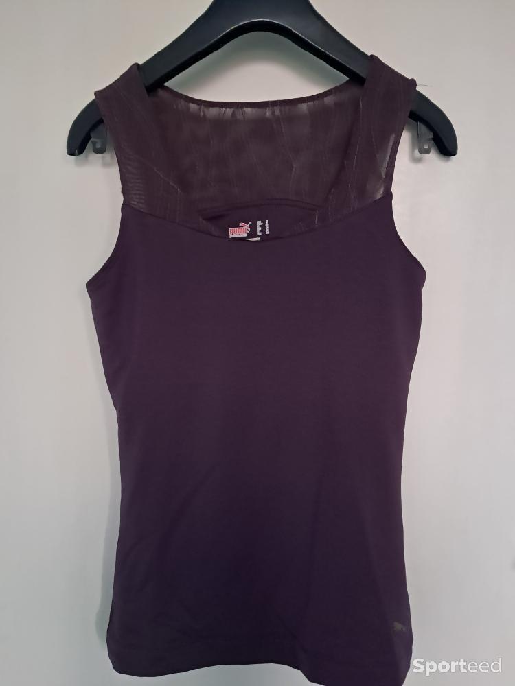 Tennis - Tee shirt tennis bordeaux Puma taille 38  - photo 1