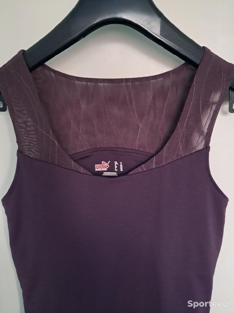 Tennis - Tee shirt tennis bordeaux Puma taille 38  - photo 2