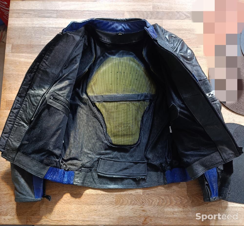 Moto route - Blouson moto cuir - photo 3