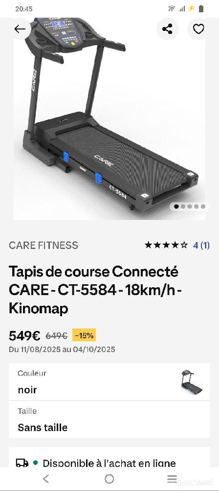 Fitness / Cardio training - Tapis de course  - photo 2