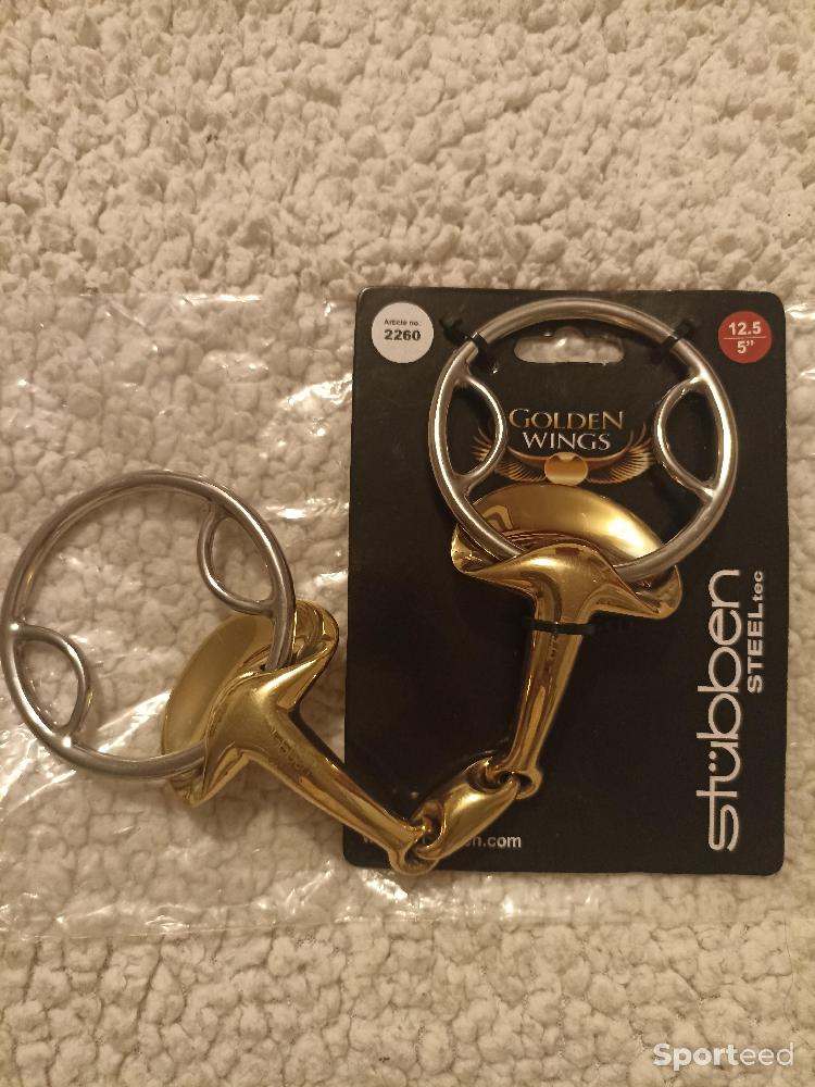 Equitation - Mors double brisure Stubben Golden Wings  - photo 1