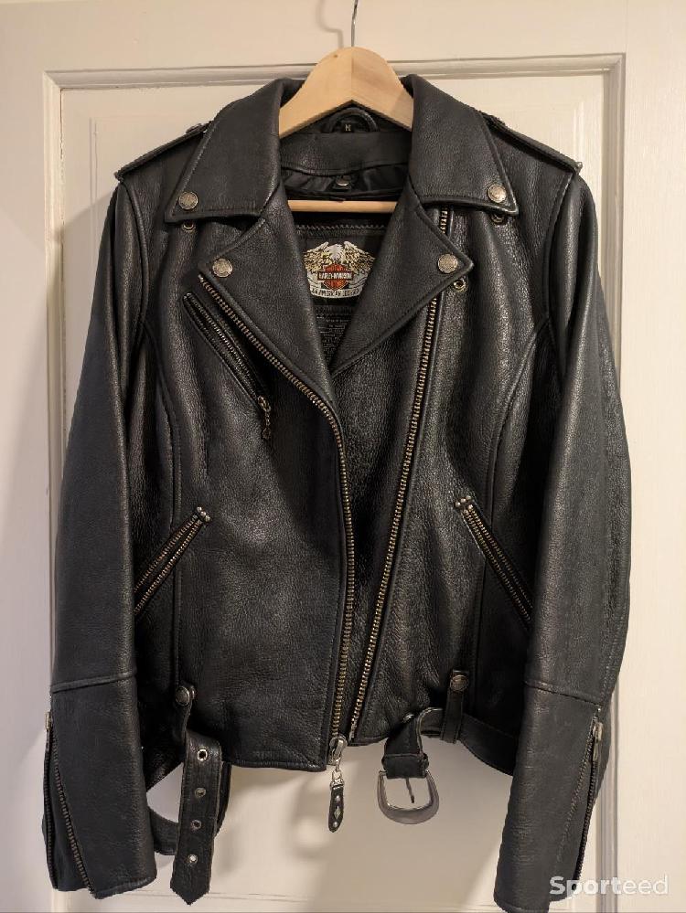 Moto route - Blouson cuir Harley Davidson  - photo 1