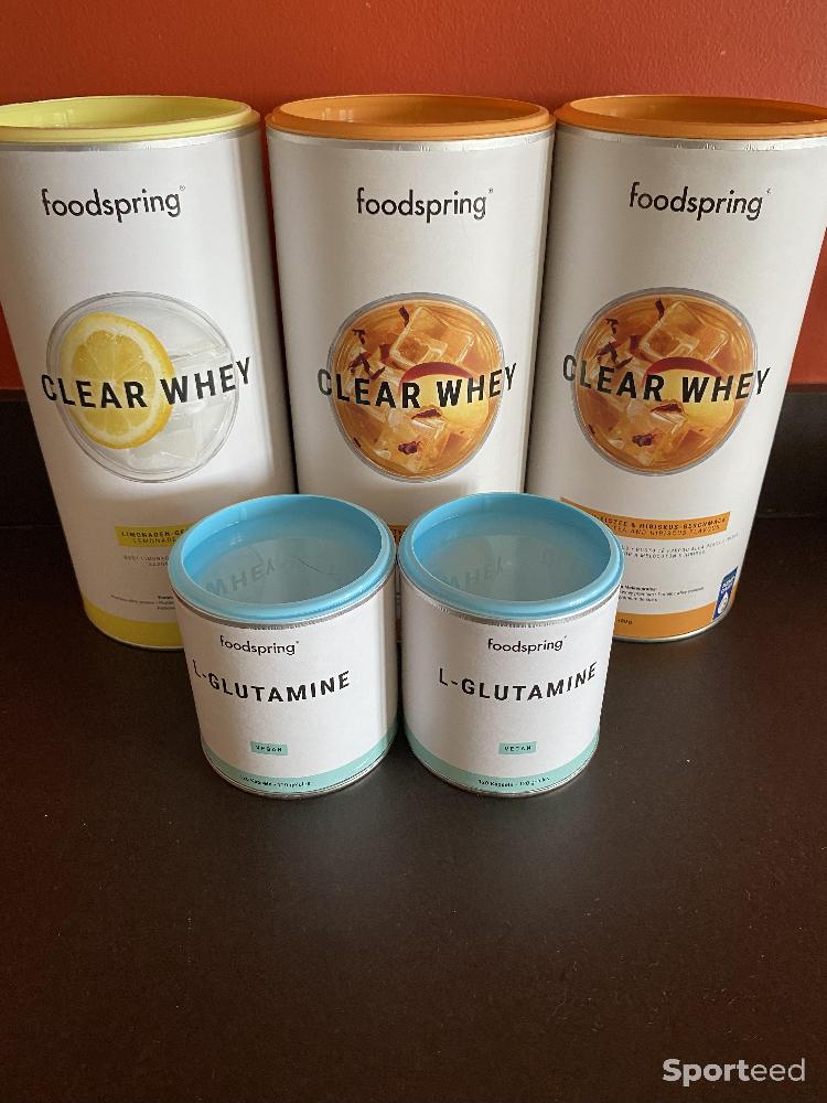 Nutrition sportive - Lot 3 pots clear whey + 2 pots glutamine - photo 1