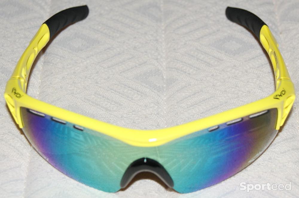 Vélo route - Lunettes sport marque 'EKOI' - modèle 'Perso Evo 2' - jaunes - photo 1