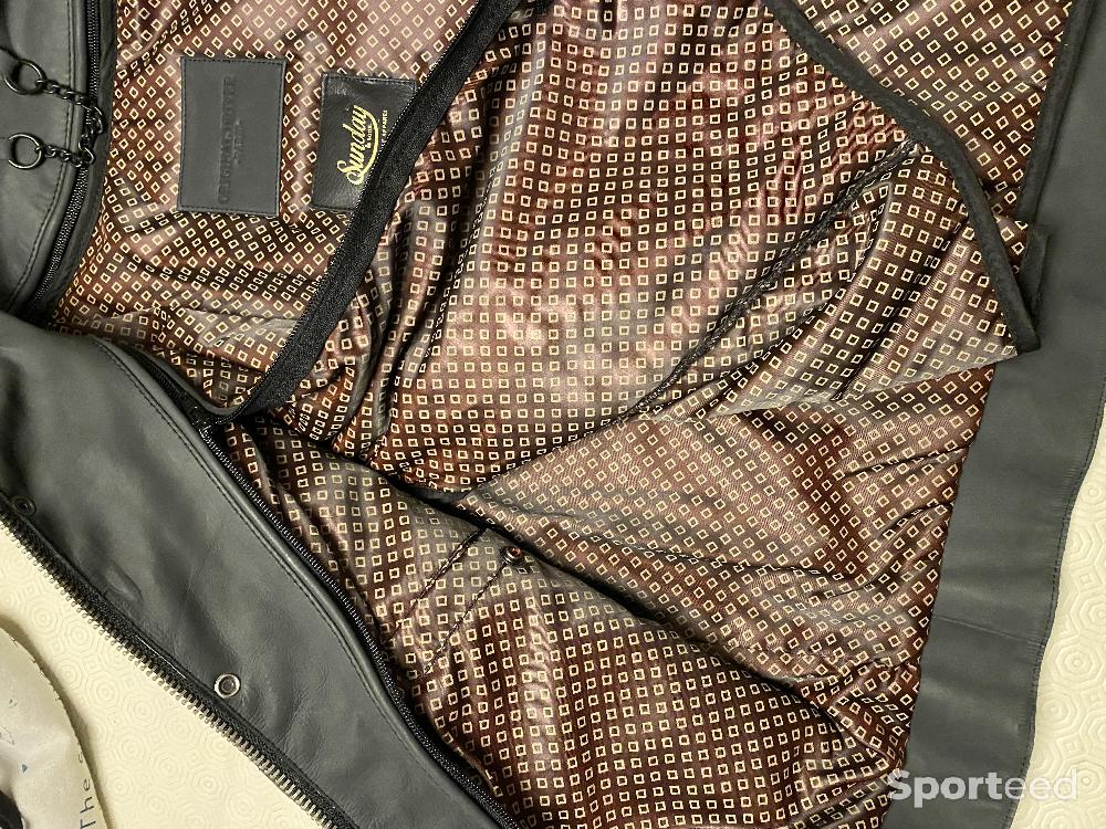 Moto route - Blouson homme cuir - photo 3