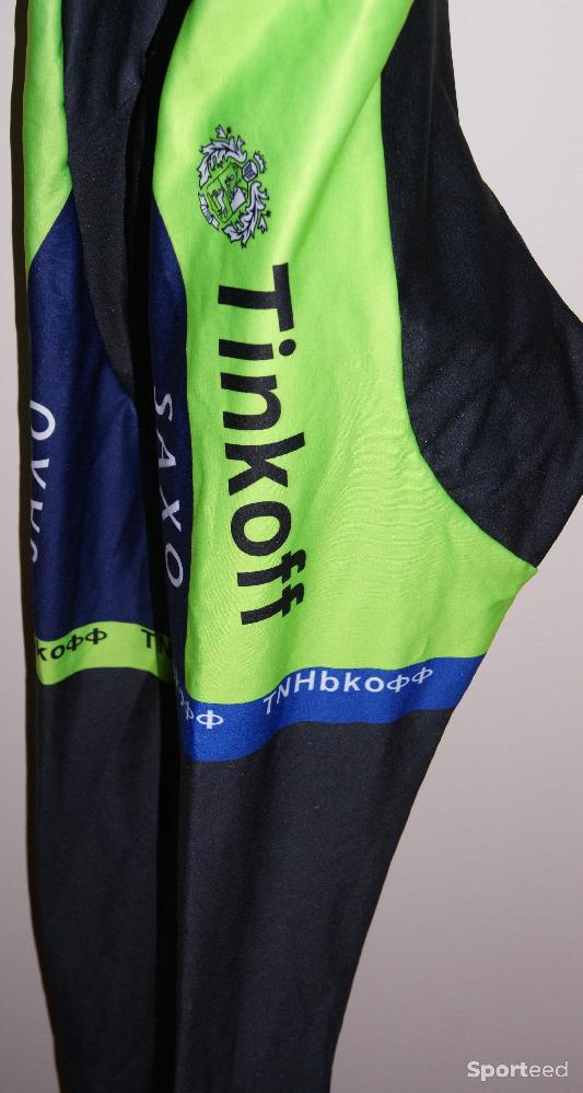 Vélo route - Cuissard vélo hiver long - team 'Tinkoff' - homme - xxl - noir/vert fluo - photo 3