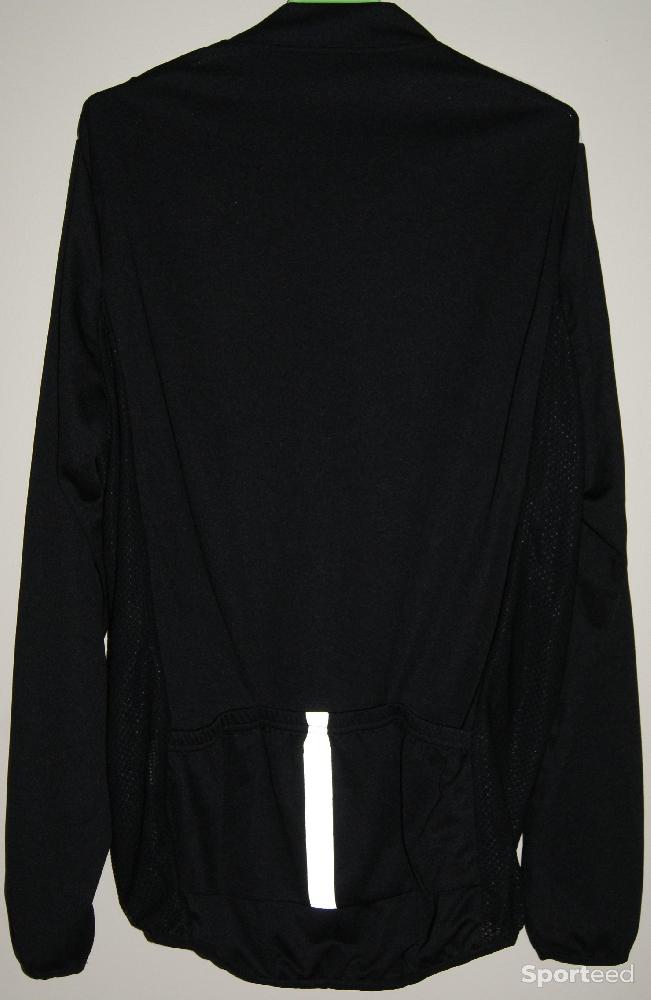 Vélo route - Maillot vélo manches longues - marque 'WOSAWE' - xxl - noir/blanc - photo 2