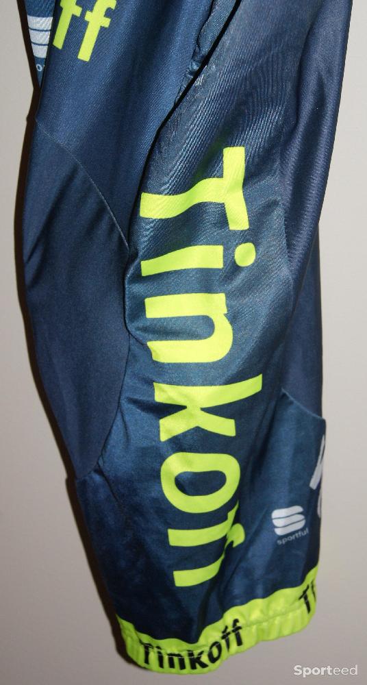 Vélo route - Cuissard vélo court été - homme - team 'TINKOFF' - xxl - gris/jaune fluo - photo 3