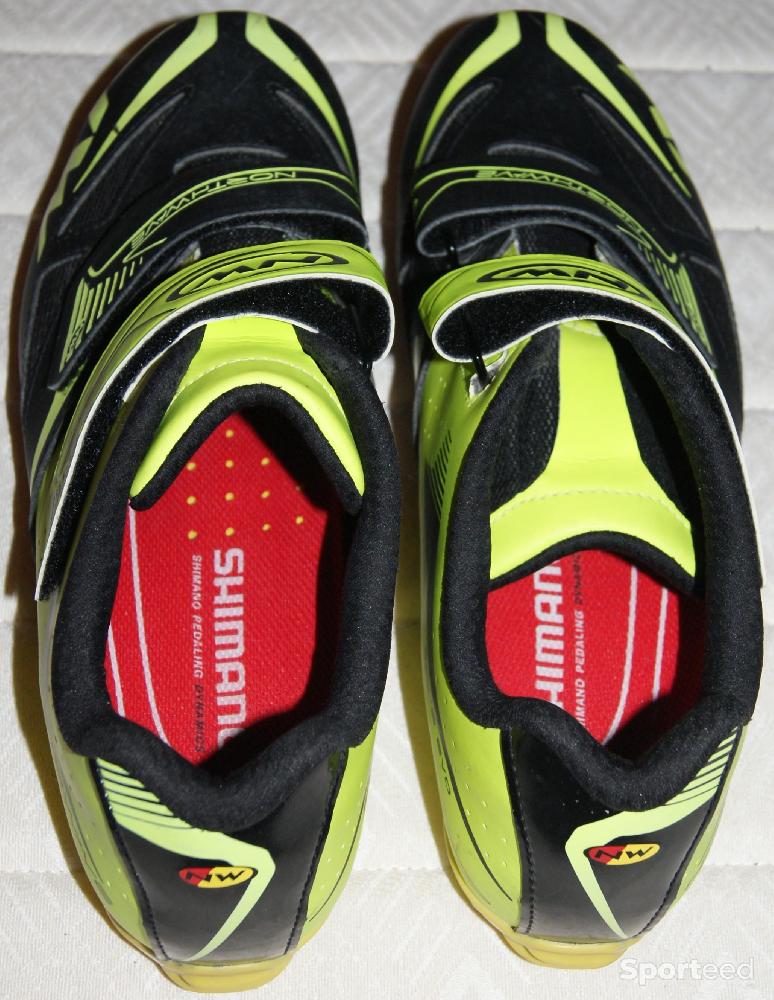 Vélo tout terrain - VTT - Chaussures vtt - 'NORTHWAVE' - modèle ' SPIKE EVO' - 44 - jaune et noir - photo 2