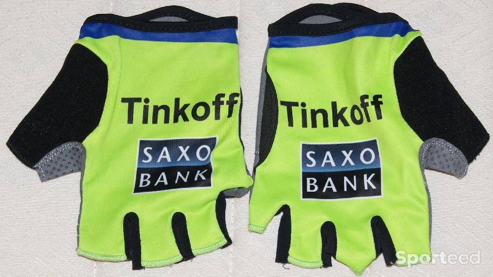 Vélo route - Gants courts de vélo - team 'TINKOFF' - xl - verts et noirs - photo 1