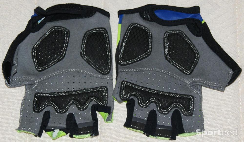 Vélo route - Gants courts de vélo - team 'TINKOFF' - xl - verts et noirs - photo 2