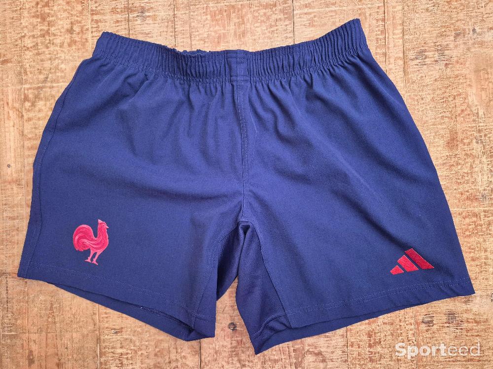 Rugby - Short Rugby Bleu Extérieur XV de France FFR ADIDAS 2024/2025 - photo 1