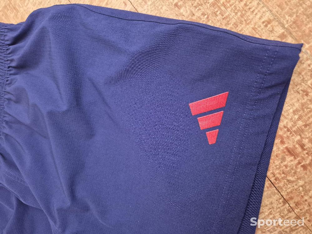 Rugby - Short Rugby Bleu Extérieur XV de France FFR ADIDAS 2024/2025 - photo 3