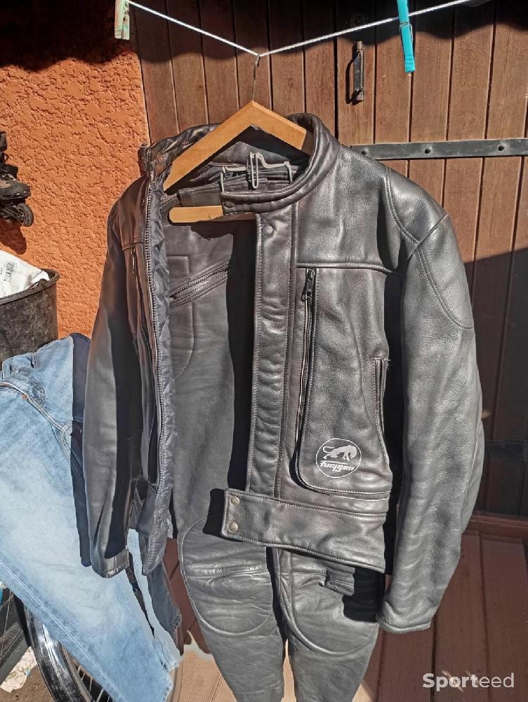 Moto route - Blouson  et Pantalon Cuir Intégral Furygan – Héritage Racing & Élégance Française - photo 2