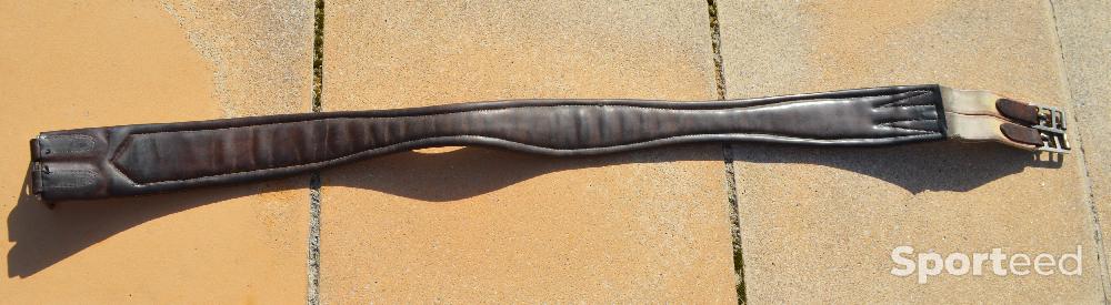 Equitation - Sangle en cuir avec élastiques 128 cm - photo 2