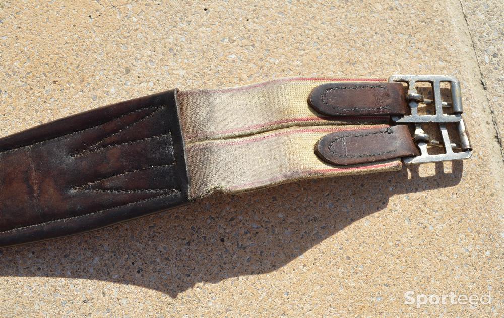 Equitation - Sangle en cuir avec élastiques 128 cm - photo 3