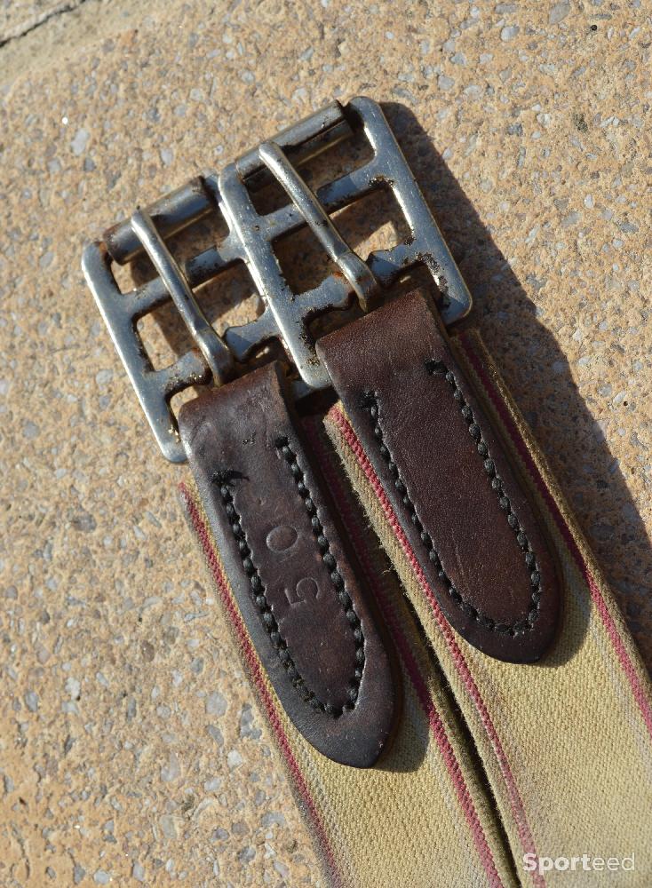 Equitation - Sangle en cuir avec élastiques 128 cm - photo 4