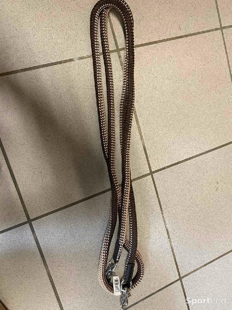 Equitation - Rênes en corde avec mousquetons  - photo 1