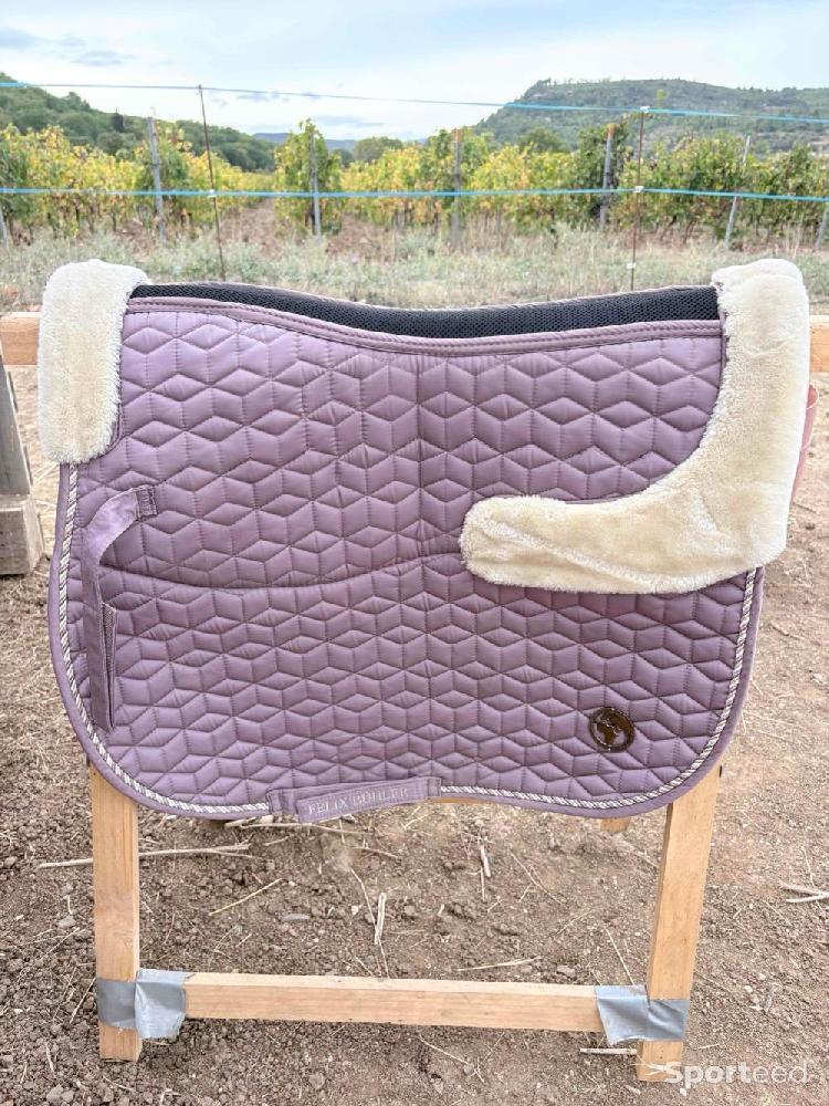 Equitation - Tapis Félix Bühler mauve avec amortisseur intégré - photo 3