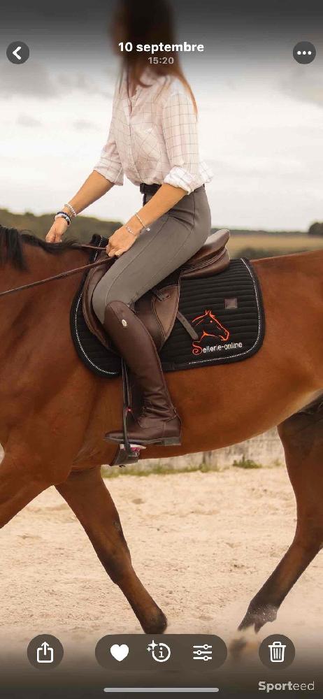 Equitation - Selle Roméo Fouganza brune 17,5 - photo 3