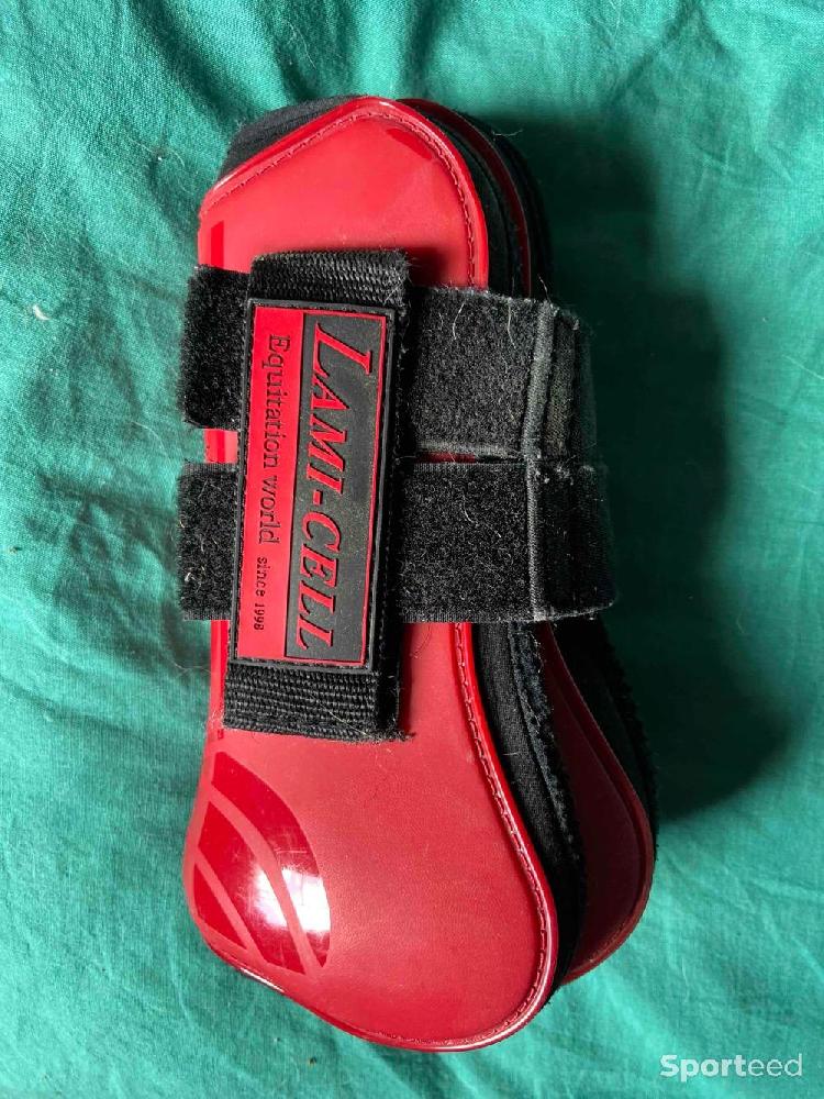 Equitation - Guetre protection rouge avant arrière lamicellea - photo 2