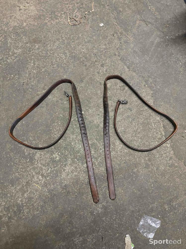 Equitation - Étrivières Bruno Delgrange en cuir havane 135cm - photo 1