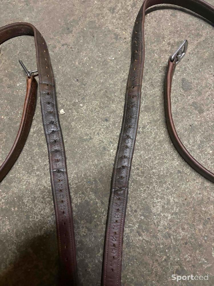 Equitation - Étrivières Bruno Delgrange en cuir havane 135cm - photo 4